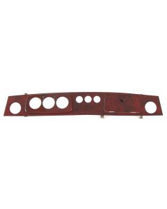 Burr Walnut 3 Clock - LHD Dash Chrome Rings + 3 extra 