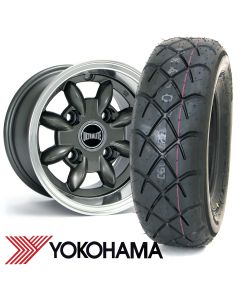 6" x 10" anthracite Ultralite alloy wheel and Yokohama A032 tyre package