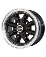 5 x 10 Minilight Wheel - Black/Polished Rim