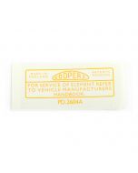 Cooper Air Filter Sticker - Yellow 