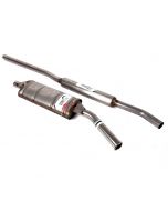 LST001A-SS Mini Maniflow Side Exit Stainless Exhaust - 1.75'' Twin Box 