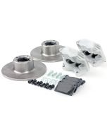 Cooper 8.4" Std 4 pot Alloy Caliper Brake Conversion Road Kit - in Silver