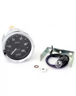 Smiths Oil Pressure Gauge - Mechanical - Black Face with Chrome Ring 