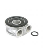 Remote Oil Filter Head - Sandwich Plate - 3/4 UNF - pre 1997 