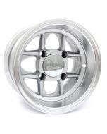 6 x 10 Mamba Wheel - Silver with polished rim