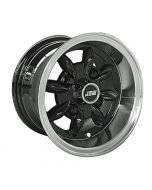 6 x 10 Minilight Wheel - Black/Polished Rim
