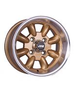 6 x 12 Minilight Wheel - Gold/Polished Rim
