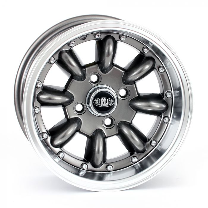 Gunmetal/Polished Rim 7 x 13 Superlight Split Rim Style Wheel