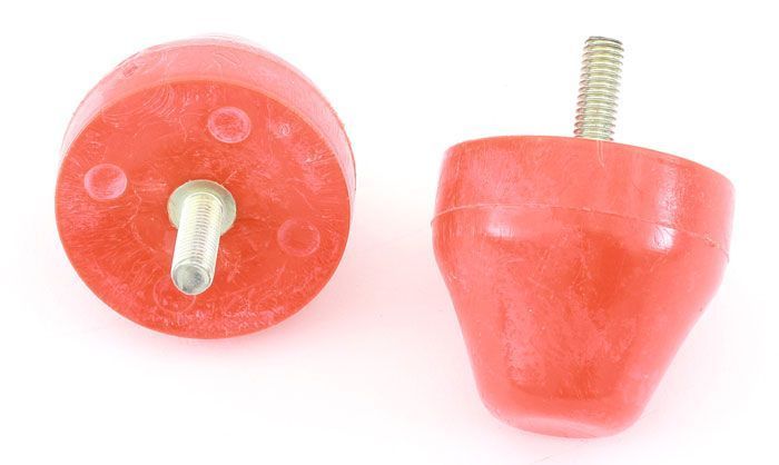 Mini front suspension single bolt poly bump stop - 1976 on