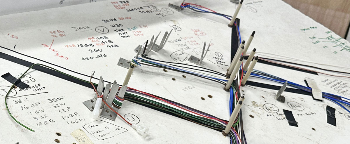 Mini Wiring Loom building, at our in house department.